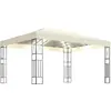 Bild von vidaXL Pavillon mit LED-Lichterkette 3x4 m Creme Stoff