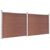 Bild von vidaXL Zaunelement Set WPC 353x146 cm Braun