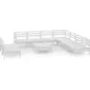 Bild von vidaXL 10-tlg. Garten-Lounge-Set Massivholz Kiefer Weiß