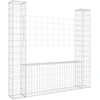 Bild von vidaXL Gabionenkorb U-Form mit 2 Säulen Eisen 140x20x150 cm