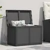 Bild von vidaXL Garten-Aufbewahrungsbox 180 L Schwarz PP Rattan