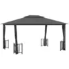 Bild von vidaXL Pavillon mit Seitenwänden & Doppeldach 3x4 m Anthrazit
