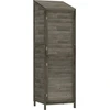 Bild von vidaXL Geräteschuppen Anthrazit 55x52x174,5 cm Massivholz Tanne