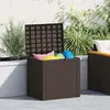 Bild von vidaXL Gartentruhe Braun 58,5x46x55 cm Polypropylen