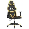 Bild von vidaXL Gaming-Stuhl mit Massagefunktion Schwarz & Golden Kunstleder