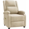 Bild von vidaXL Massagesessel Creme Stoff
