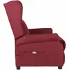 Bild von vidaXL Massagesessel Weinrot Stoff