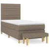 Bild von vidaXL Boxspringbett mit Matratze Taupe 90x190 cm Stoff