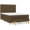 Bild von vidaXL Boxspringbett mit Matratze Dunkelbraun 140x190 cm Stoff