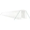 Bild von vidaXL Gewächshaus mit Stahlrahmen Weiß 40 m² 20x2x2 m