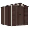 Bild von vidaXL Gartenhaus Braun 191 x 215 x 198 cm Verzinkter Stahl