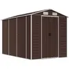 Bild von vidaXL Gartenhaus Braun 191 x 300 x 198 cm Verzinkter Stahl