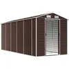 Bild von vidaXL Gartenhaus Braun 191 x 470 x 198 cm Verzinkter Stahl