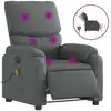 Bild von vidaXL Massagesessel Elektrisch Dunkelgrau Stoff