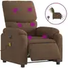 Bild von vidaXL Massagesessel Elektrisch Braun Stoff