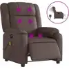 Bild von vidaXL Massagesessel Elektrisch Braun Kunstleder