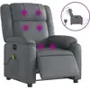 Bild von vidaXL Massagesessel Elektrisch Grau Kunstleder