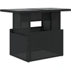 Bild von vidaXL Gartentisch mit Glasplatte Schwarz 100x55x73 cm Poly Rattan