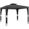 Bild von vidaXL Pavillon mit Doppeldach Anthrazit 2,98x2,98 m Stahl