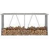 Bild von The Living Store Brennholzlager Verzinkter Stahl 330x84x152 cm Braun