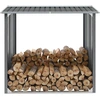 Bild von The Living Store Brennholzlager Verzinkter Stahl 172 x 91 x 154 cm Grau