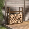 Bild von The Living Store Kaminholzregal Honigbraun 110x35x108,5 cm Massivholz Kiefer