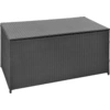 Bild von The Living Store Garten-Auflagenbox Schwarz 120x50x60 cm Poly Rattan