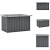 Bild von vidaXL Gartenbox Grau 109 x 67 x 65 cm - Gartenboxen