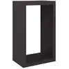 Bild von vidaXL Brennholzregal Schwarz 60x40x100 cm Stahl