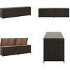 Bild von vidaXL Gartenbox Poly Rattan 200x50x60 cm Braun - Garten-Aufbewahrungsbox - Garten-Aufbewahrungsboxen - Garten-Aufbewahrungskasten - Garten-Aufbewahrungskästen