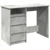 Bild von vidaXL Schreibtisch Betongrau 102x50x75 cm Holzwerkstoff