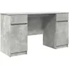 Bild von vidaXL Schreibtisch Betongrau Holzwerkstoff 140 x 49 x 76 cm