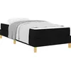 Bild von vidaXL Boxspringbett mit Matratze Schwarz 80 x 200 cm Stoff