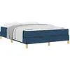 Bild von vidaXL Boxspringbett mit Matratze Blau 140 x 190 cm Stoff