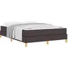 Bild von vidaXL Boxspringbett mit Matratze Dunkelbraun 160 x 200 cm Stoff