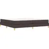 Bild von vidaXL Boxspringbett mit Matratze Dunkelbraun 200 x 200 cm Stoff