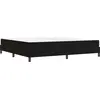 Bild von vidaXL Boxspringbett mit Matratze Schwarz 200 x 200 cm Stoff