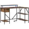 Bild von vidaXL Schreibtisch Räuchereiche 120 x 79 x 86,5 cm Holzwerkstoff
