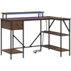 Bild von vidaXL Schreibtisch Braun Eichen-Optik 120 x 79 x 86,5 cm