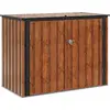 Bild von vidaXL Gartenlagerbox Braun 151,5 x 82 x 110,5 cm Stahl
