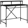 Bild von vidaXL Schreibtisch Schwarz Eichen-Optik 100 x 50 x 90 cm