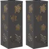 Bild von vidaXL Solar LED Weg Licht 2 stk. Warmes Weiß 18 x 18 x 50 cm