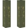 Bild von vidaXL Solar LED Weg Licht 2 stk. Warmes Weiß 18 x 18 x 80 cm