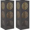 Bild von vidaXL Solar LED Weg Licht 2 stk. Warmes Weiß 18 x 18 x 50 cm