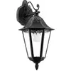 Bild von EGLO Außen-Wandlampe Navedo, 1 flammige Außenleuchte, Wandleuchte aus Aluguss in Schwarz mit Silber-patina, und Glas, E27 Fassung, IP44