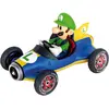 Bild von Carrera RC 2,4GHz Mario Kart(TM) Mach 8, Luigi | Ferngesteuertes Auto | Vollgefedertes Fahrzeug | Gummireifen | Differenzialgetriebe |bis zu 9km/h schnell | inkl. 3,2V 700mAh LiFePo4 Akku, 1A USB Ladekabel und Batterien
