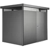 Bild von Biohort Highline, Metallschuppen, Einzelbild, Flachdach, Grau, Metall, Grau