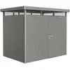 Bild von Biohort Highline, Metallschuppen, Einzelbild, Flachdach, Grau, Metall, Grau