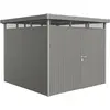 Bild von Biohort Highline, Metallschuppen, Einzelbild, Flachdach, Grau, Metall, Grau