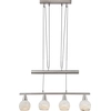 Bild von Globo Lighting Hängeleuchte Metall Nickel matt, 4x E14 LED